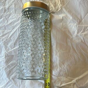 Hobnail Glass Jar